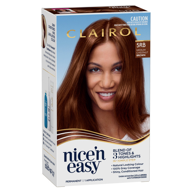Clairol Nice 'N Easy 5RB Natural Medium Chestnut Brown Permanent Hair Colour