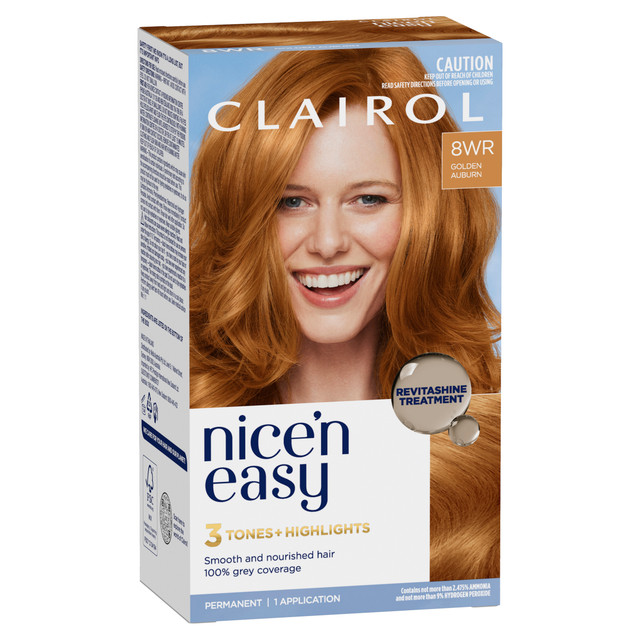 Clairol Nice 'N Easy 8WR Natural Golden Auburn Permanent Hair Colour