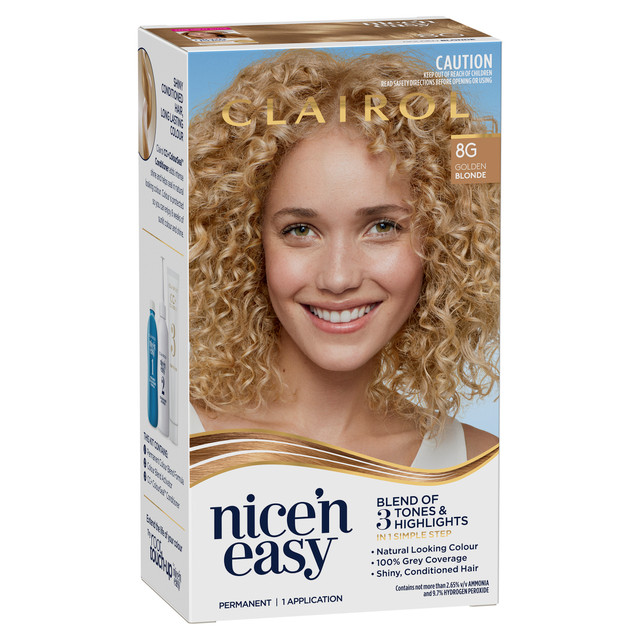 Clairol Nice 'N Easy 8G Natural Golden Blonde Permanent Hair Colour