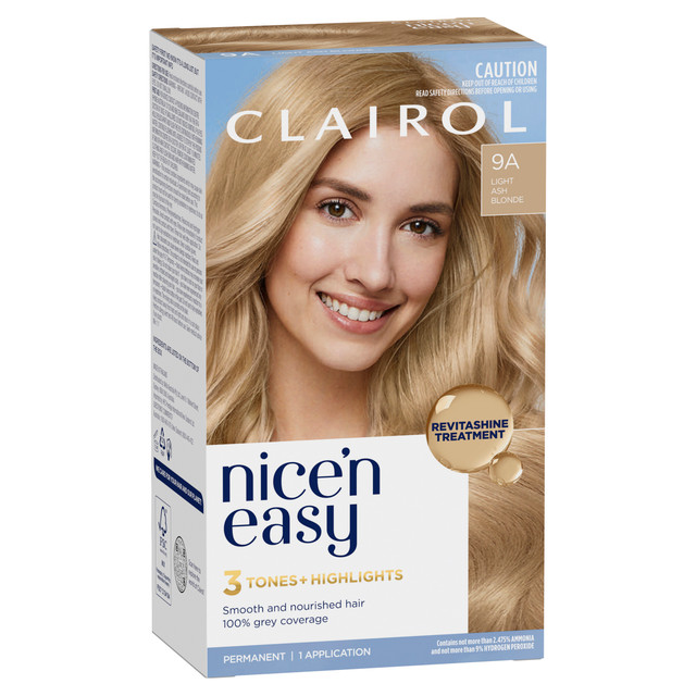 Clairol Nice 'N Easy 9A Natural Light Ash Blonde Permanent Hair Colour