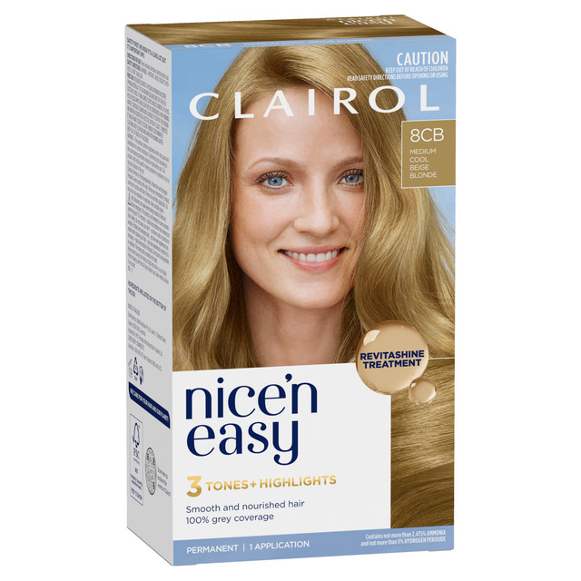 Clairol Nice 'N Easy 8CB Medium Champagne Blonde Permanent Hair Colour