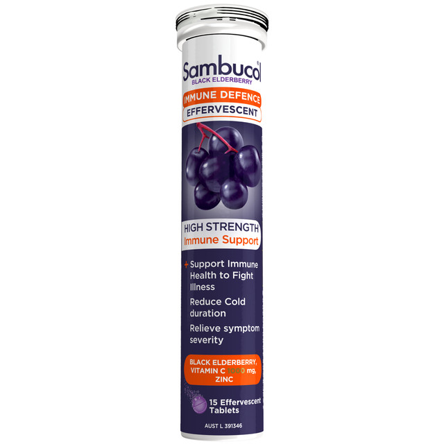 Sambucol Black Elderberry Immune Defence Effervescent 15s Sambucol Black Elderberry Immune Defence Effervescent 15s