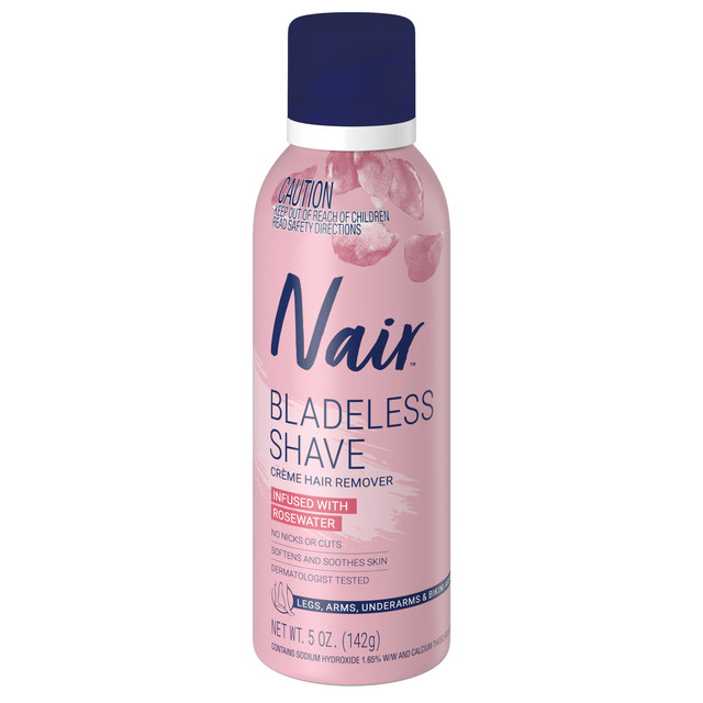 Nair Bladeless Shave Rosewater | Hair Removal Cream | 142g 