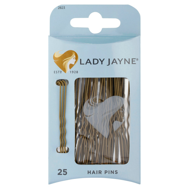 Lady Jayne Brown Hair Pins - 25 Pk