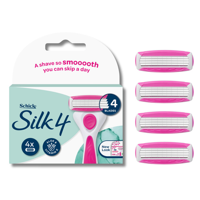 Schick Silk 4 Refills 4pk
