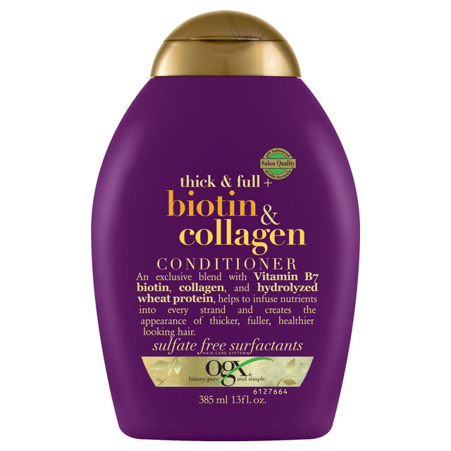 Ogx Thick & Full + Volumising Biotin & Collagen Conditioner For Fine Hair 385mL