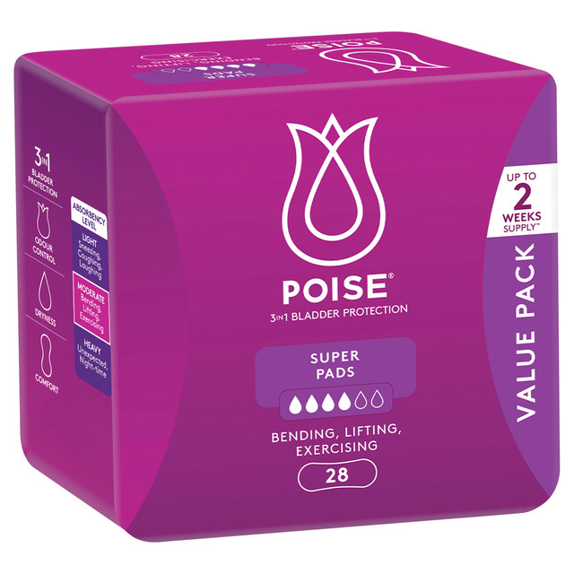 Poise Pads For Bladder Leaks Super 28 Pack Poise Pads For Bladder Leaks Super 28 Pack