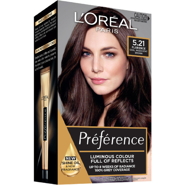L'Oréal Paris Préférence Permanent Hair Colour - 5.21 Florence (Cool Iridescent Brown)