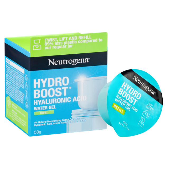 Neutrogena® Hydro Boost® Hyaluronic Acid Water Gel Refill 50g – Lightweight Hydrating Face Moisturiser with Hyaluronic Acid & Amino Acids