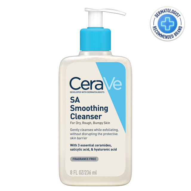 CeraVe Salicylic Acid SA Smoothing Cleanser 236ml, with Ceramides