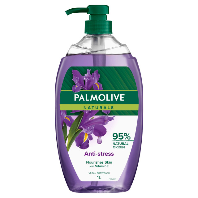 Palmolive Naturals Body Wash, 1L, Anti-Stress with Ylang Ylang & Iris Palmolive Naturals Body Wash, 1L, Anti-Stress with Ylang Ylang & Iris