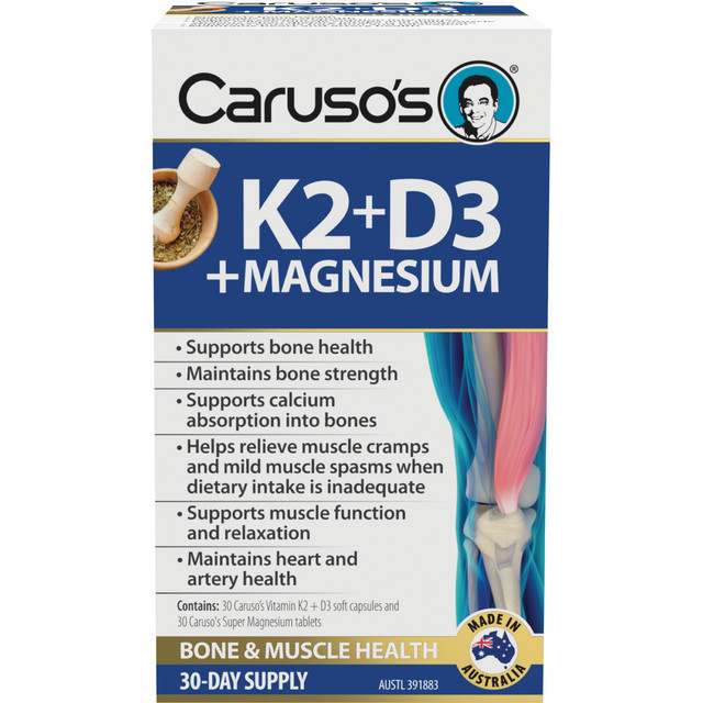 Caruso's K2 + D3 + Magnesium Caruso's K2 + D3 + Magnesium