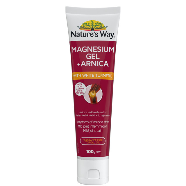 Nature's Way Magnesium Gel + Arnica with White Turmeric 100g