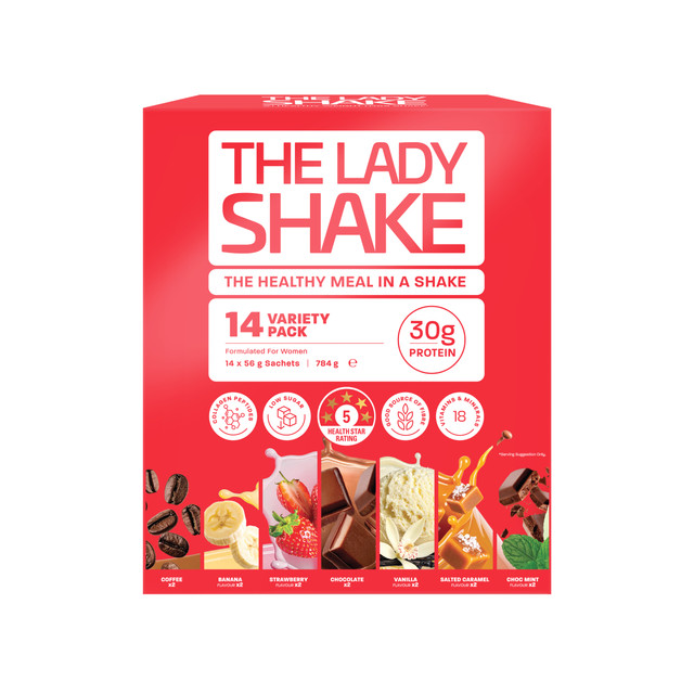 THE LADY SHAKE 14 Sachet Variety Pack 784g