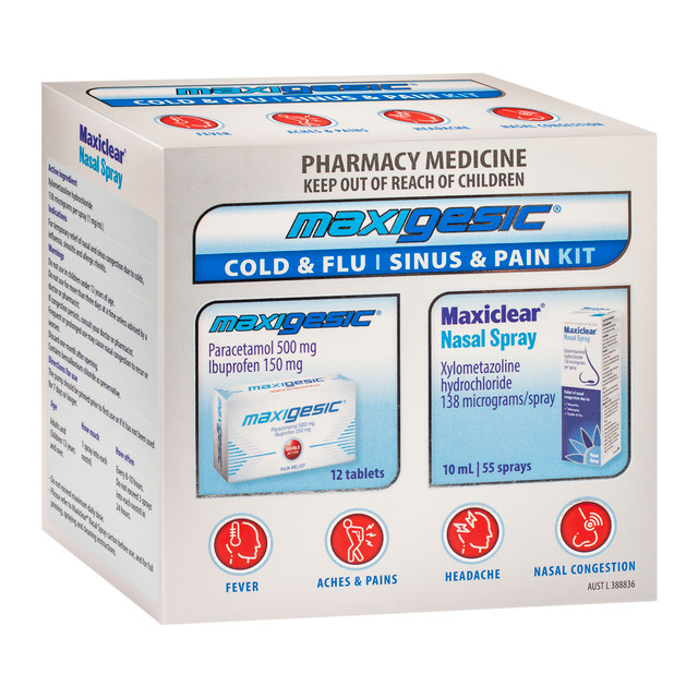 Maxigesic® Cold & Flu/Sinus & Pain Kit Maxigesic® Cold & Flu/Sinus & Pain Kit