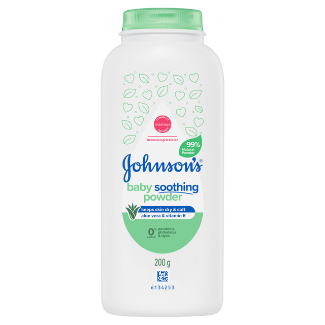 Johnson’s Baby Pure Cornstarch Aloe & Vit E Soothing Moisture Absorbing Baby Powder 200g
