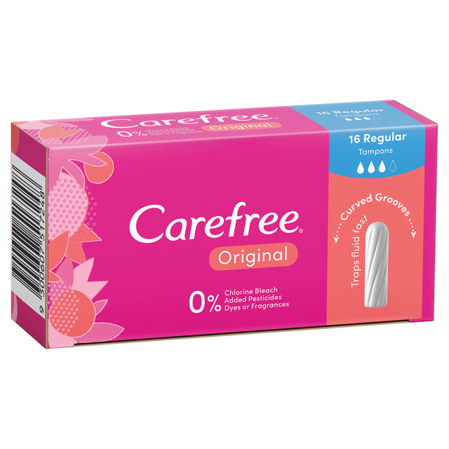 Carefree Original Regular Tampons 16 pack