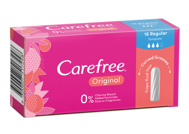 Carefree Original Regular Tampons 16 pack