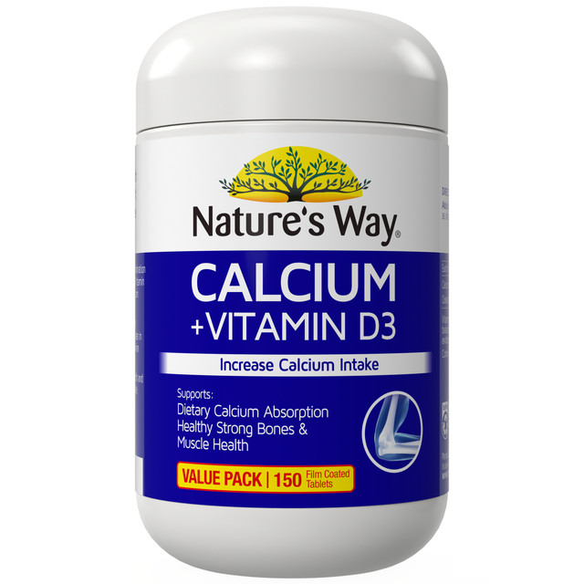 Nature's Way Calcium + Vitamin D3 150 film coated tablets
