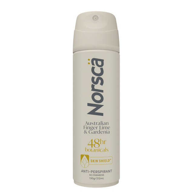 Norsca Botanicals Australian Finger Lime & Gardenia 48H Anti-Perspirant 130g Norsca Botanicals Australian Finger Lime & Gardenia 48H Anti-Perspirant 130g