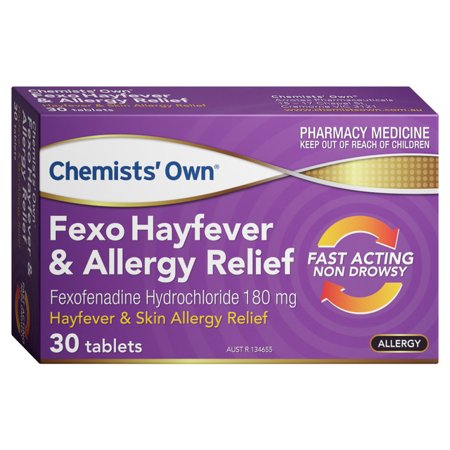 Chemists' Own Fexo Tablets 180mg 30 Chemists' Own Fexo Tablets 180mg 30