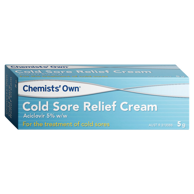 Chemists' Own Cold Sore Relief Cream 5g Chemists' Own Cold Sore Relief Cream 5g