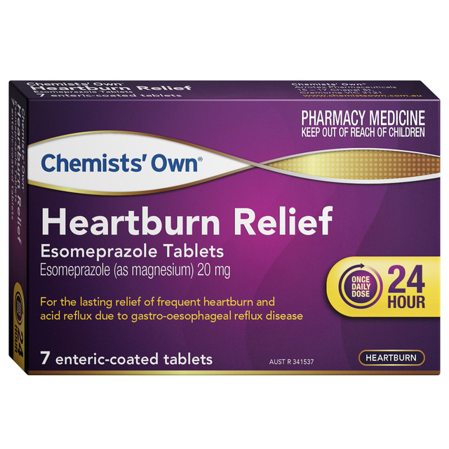 Chemists' Own Heartburn Relief Esomeprazole Tablets 20mg 7 