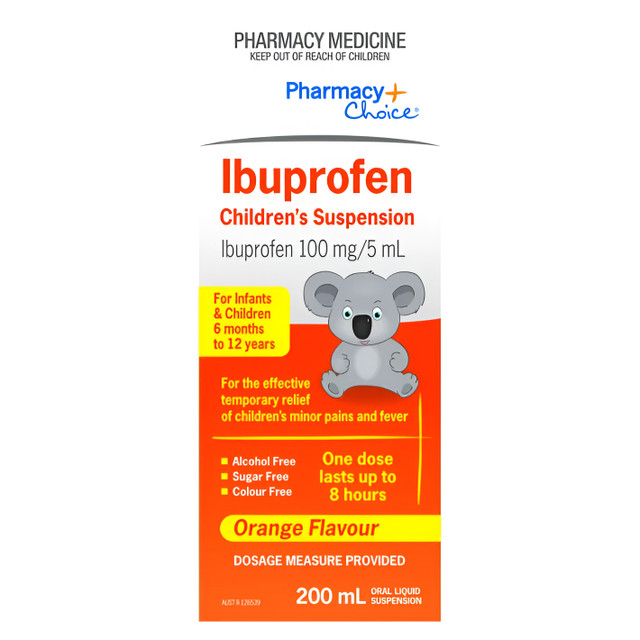 Pharmacy Choice Ibuprofen Childrens Suspension 200ml