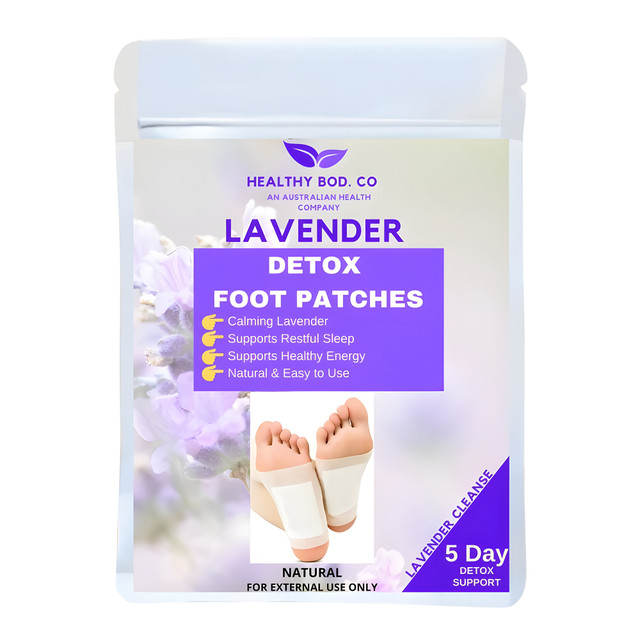 Healthy Bod. Co Detox Foot Patches Lavender 5 Pairs