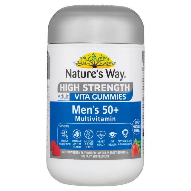 Nature's Way High Strength Adult Vita Gummies Men's 50+ Multivitamin 60s