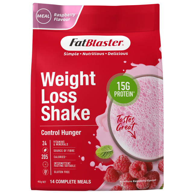 FatBlaster Weight Loss Shake Raspberry 465g