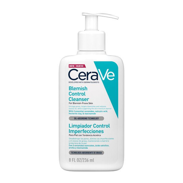 CeraVe Salicylic Acid Blemish Control Cleanser for mild acne-prone skin