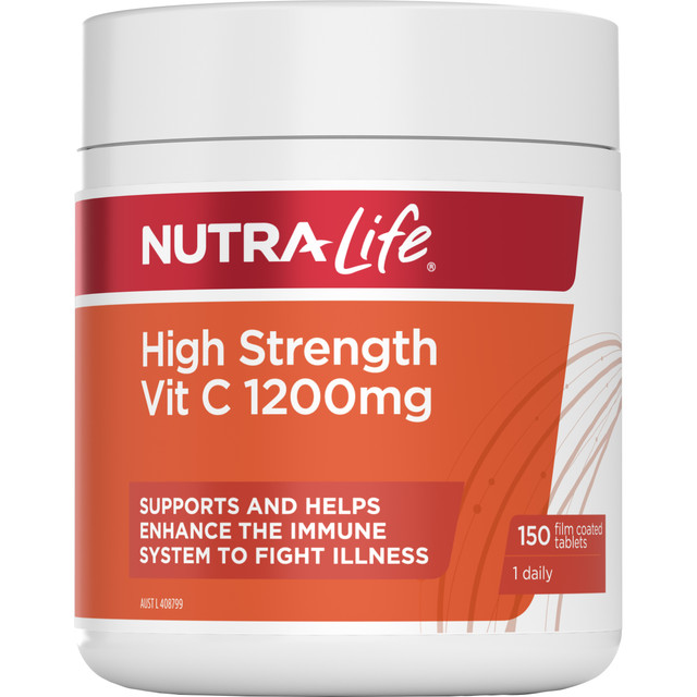 Nutra-Life High Strength Vit C 1200mg 150t Nutra-Life High Strength Vit C 1200mg 150t