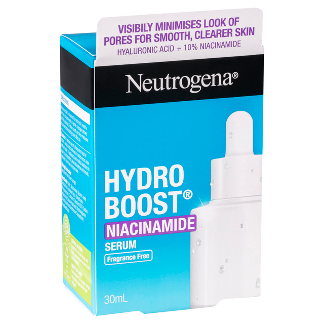 Neutrogena® Hydro Boost® Niacinamide Serum with Hyaluronic Acid – 10% Niacinamide Pore‑Refining Hydrating Face Serum 30mL