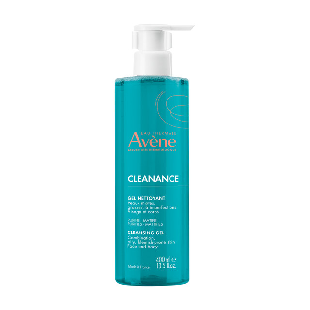 Avène Cleanance Cleansing Gel Cleanser I Face wash for Acne & Oily Skin on the Face & Body- 400ML