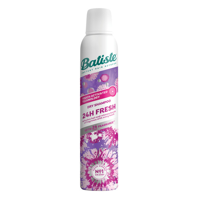 Batiste 24H Fresh Dry Shampoo | Busy Lifestyle | Long Lasting Refresh | Touch Activated | 200ml