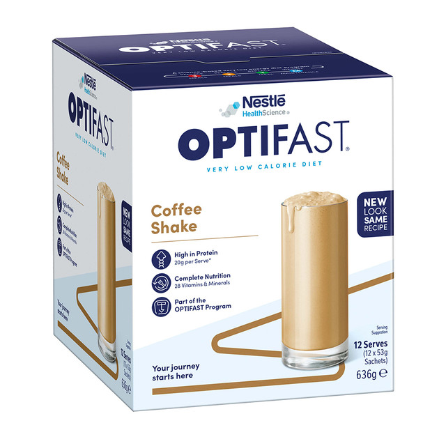 OPTIFAST VLCD Shake Coffee 12 Pack 636g