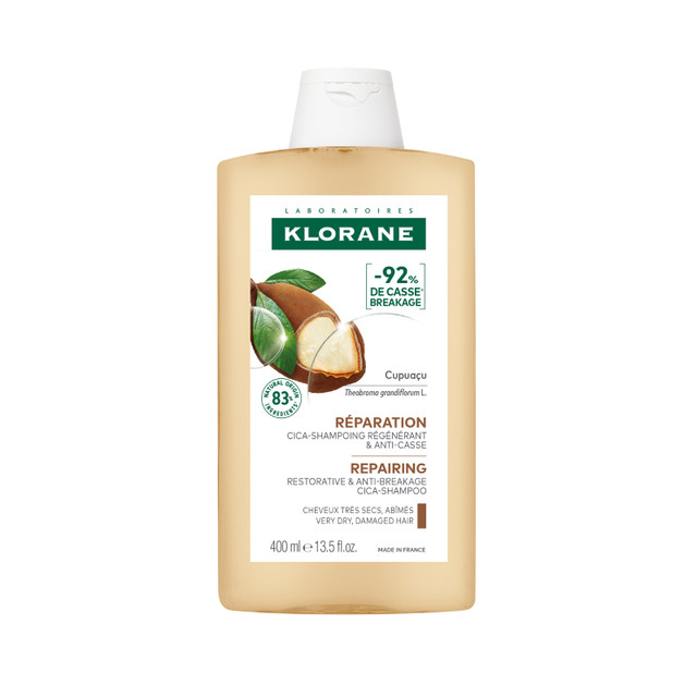 Klorane Repairing Shampoo with Organic Cupuacu 400ml - Damaged Hair Klorane Repairing Shampoo with Organic Cupuacu 400ml - Damaged Hair