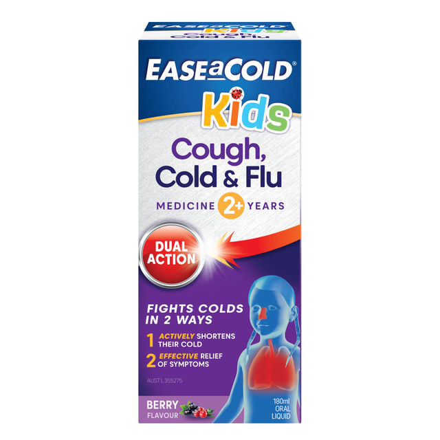 EASEaCOLD Kids Cough Cold & Flu 180ml EASEaCOLD Kids Cough Cold & Flu 180ml