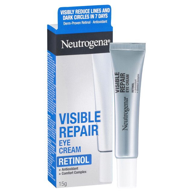 Neutrogena Visible Repair Retinol Eye Cream 15g – Anti-Ageing Eye  cream for Dark Circles, Fine Lines & Wrinkles