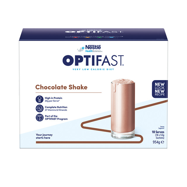 OPTIFAST VLCD Shake Chocolate 18 Pack 954g OPTIFAST VLCD Shake Chocolate 18 Pack 954g