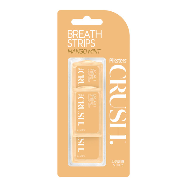 Piksters CRUSH Breath Strips Mango 72pk Piksters CRUSH Breath Strips Mango 72pk