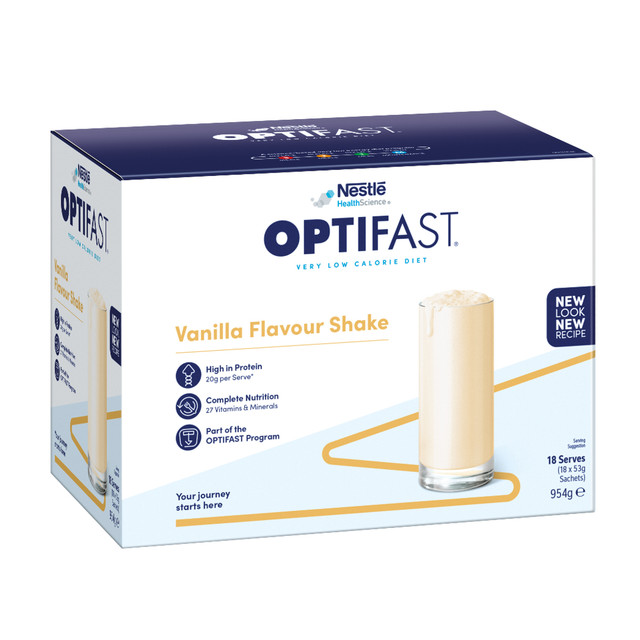 OPTIFAST VLCD Shake Vanilla Flavour 18 Pack 954g OPTIFAST VLCD Shake Vanilla Flavour 18 Pack 954g