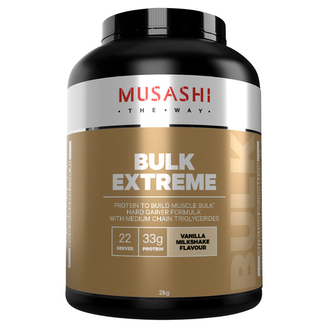 Musashi Bulk Extreme Vanilla Milkshake 2kg Musashi Bulk Extreme Vanilla Milkshake 2kg