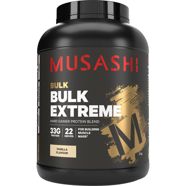 Musashi Bulk Extreme Vanilla Milkshake 2kg Musashi Bulk Extreme Vanilla Milkshake 2kg