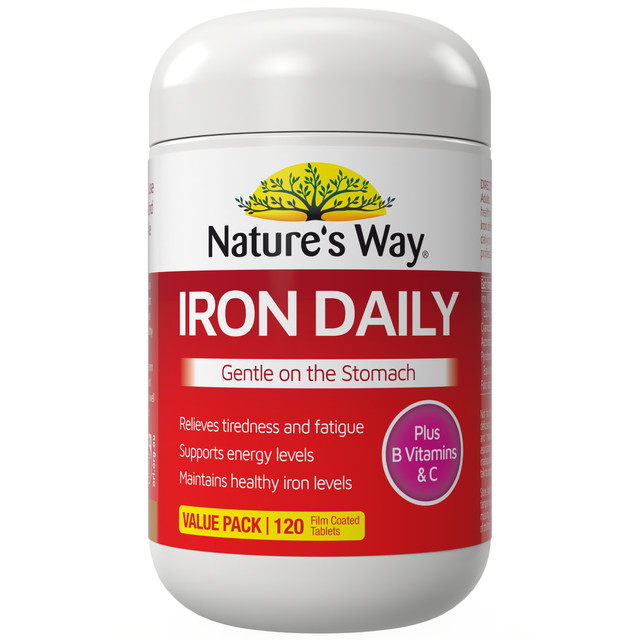 Nature's Way Iron Daily 120 Film Coated Tablets
