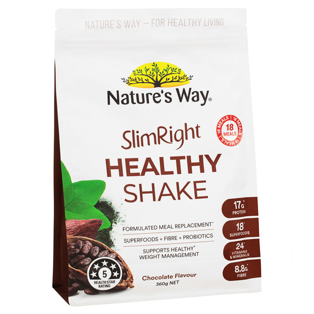 Nature's Way SlimRight Healthy Chocolate Shake 360g