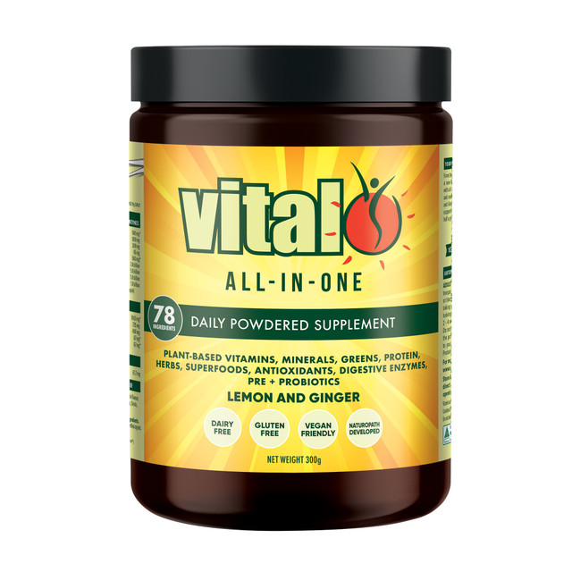 Vital All-In-One Daily Health Supplement 300GM - Lemon and Ginger Vital All-In-One Daily Health Supplement 300GM - Lemon and Ginger
