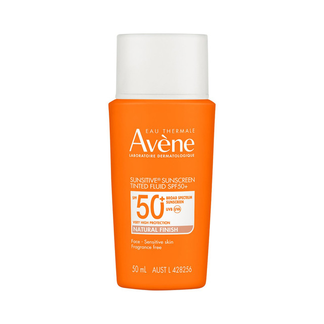 Avène Sunsitive® Ultralight SPF 50+  Tinted Fluid Sunscreen for the Face –Natural Finish- 50ML