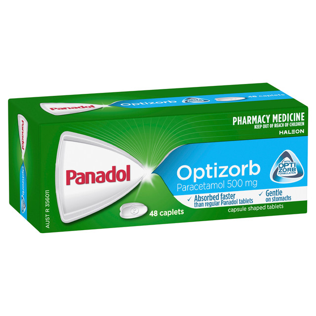 Panadol Optizorb 500mg 48 Caplets - AU Only Panadol Optizorb 500mg 48 Caplets - AU Only